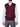 Gilet Gran Sasso V-Neck da Uomo - Bordeaux