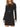 Vestito Mini Twin Set Tecno Comfort da Donna - Nero