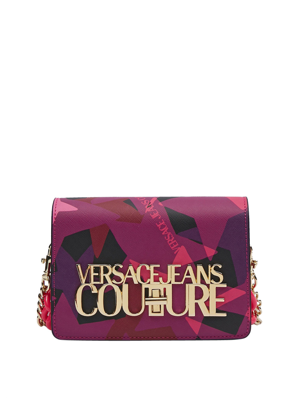 Versace Borsa a Tracolla Versace Logo Lock da Donna - Fuxia 75VA4BL3 ...